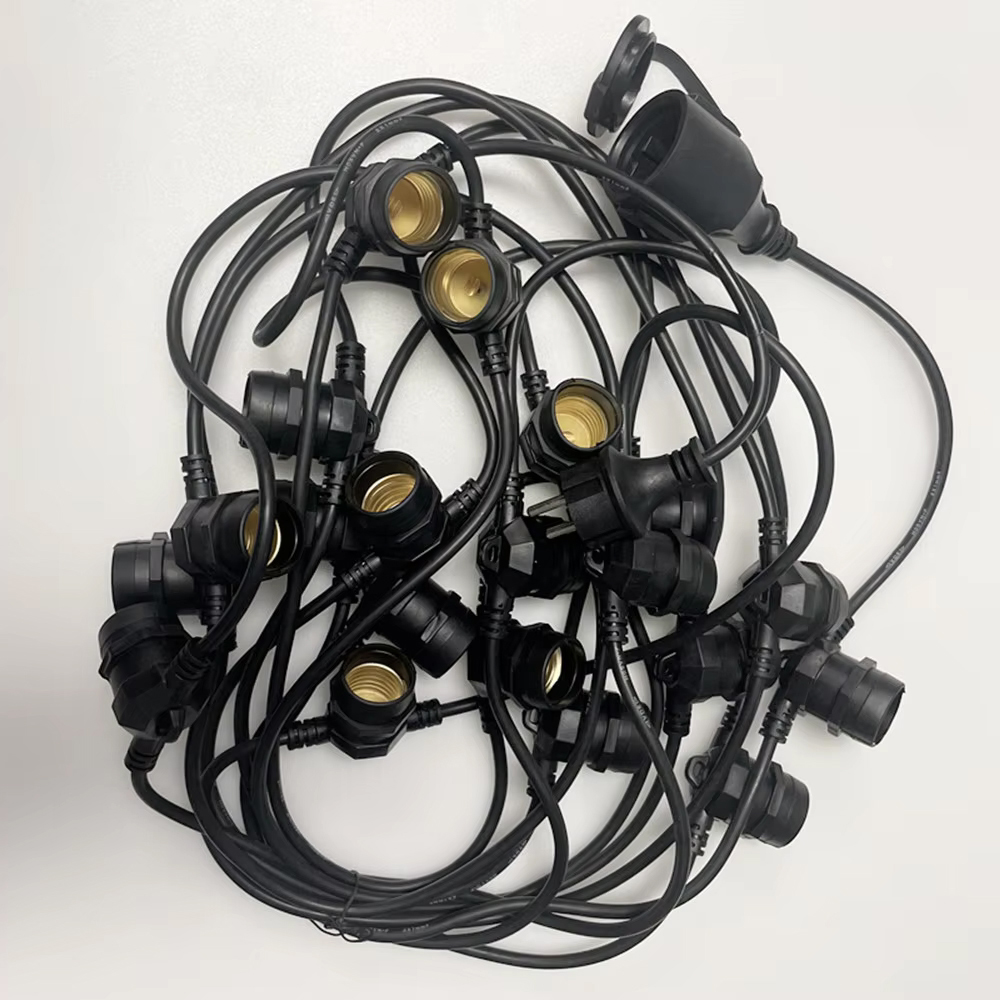 Outdoor Lighting Socket - 10M Cable LED String Commercial Grade