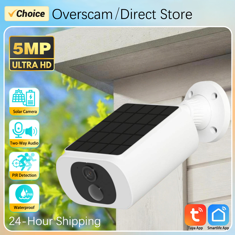 Outdoor Lighting Video - 5MP Tuya Smartlife Outdoor Solar Battery