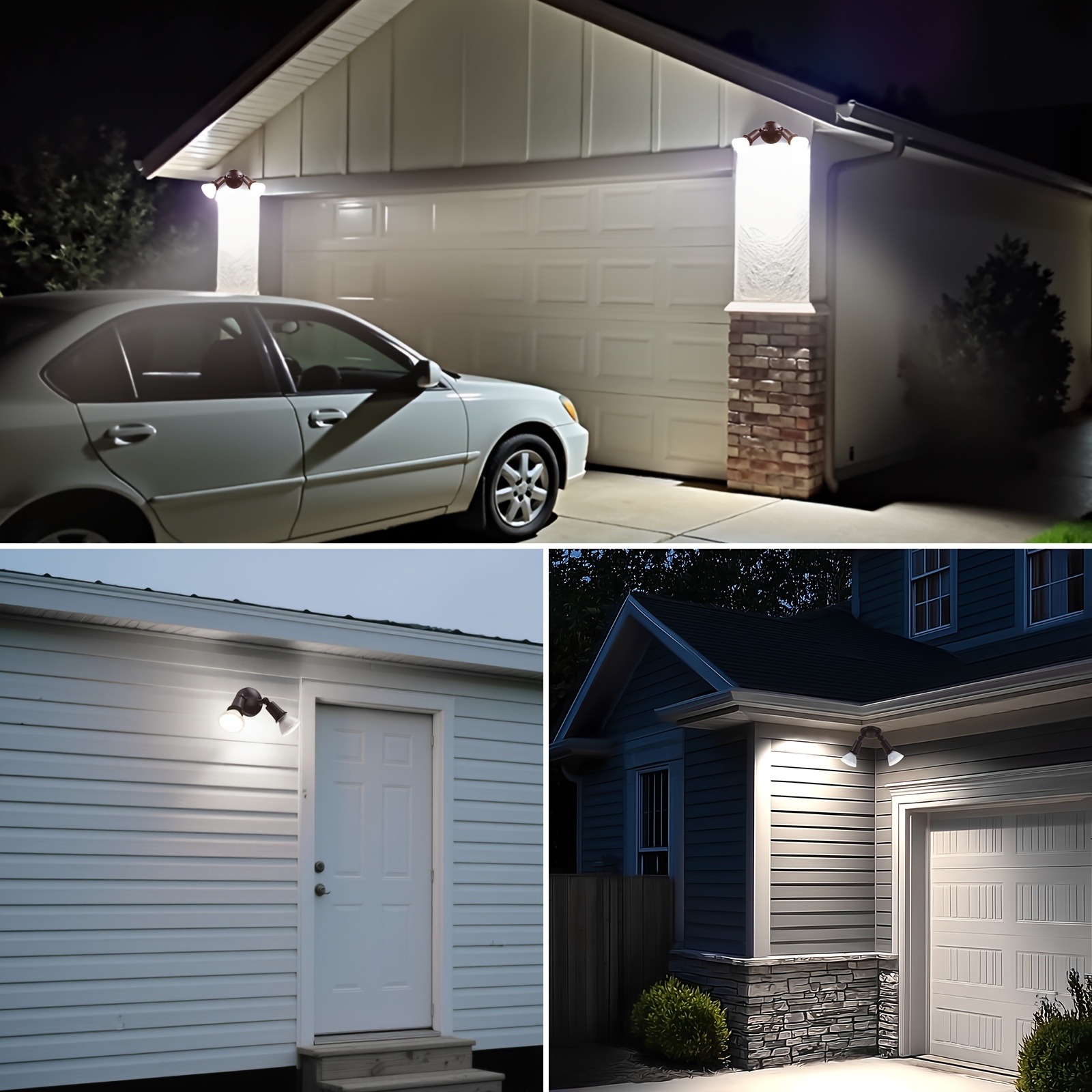 Outdoor Lighting Up And Down - Set of Four Outdoor Floodlight Fixtures