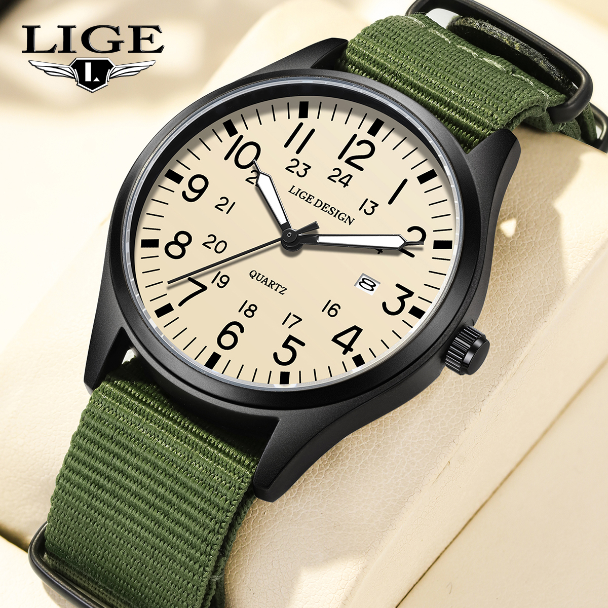 Outdoor Lighting Timer - LIGE Original Top Quartz Watch Outdoor