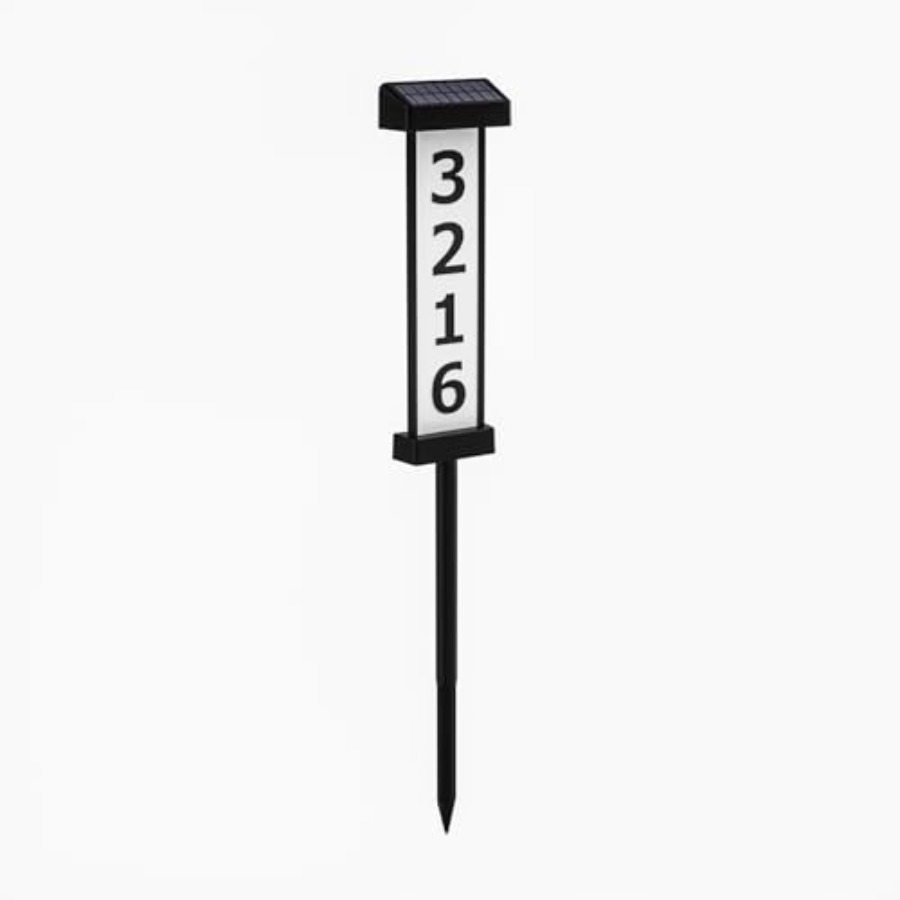 Outdoor Lighting Yard Stakes - House Numbers for Outside [ Light