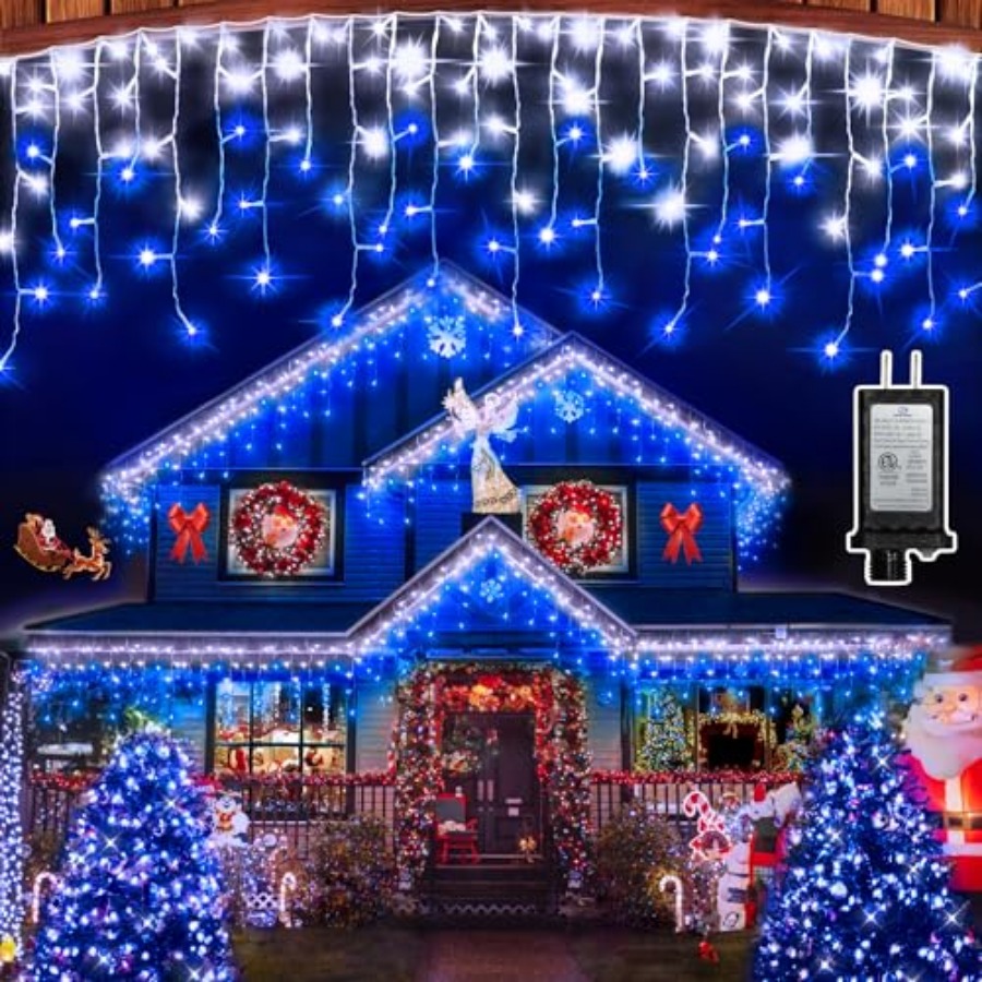 Outdoor Lighting Timer - 612 LED 60Feet Christmas Lights with