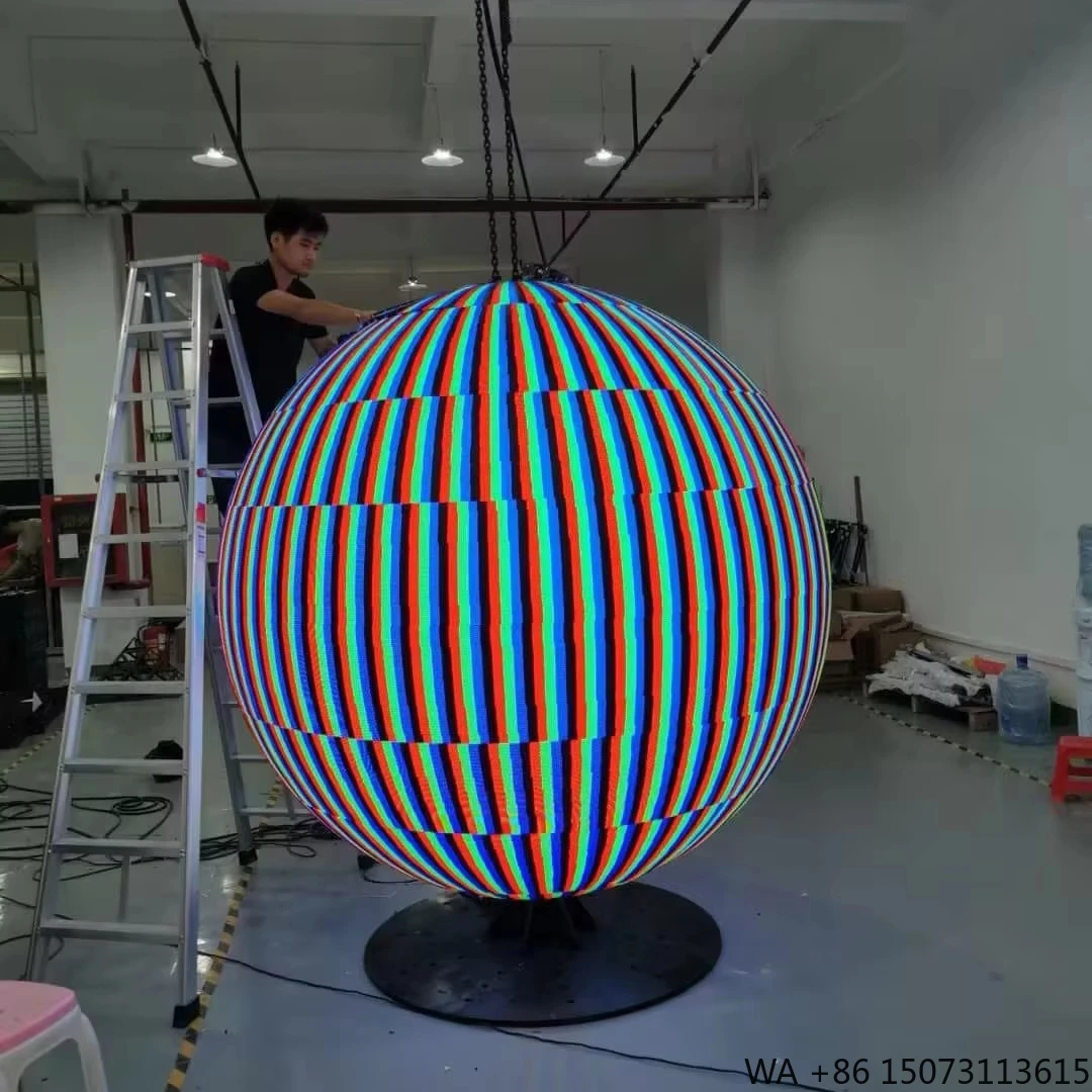 Outdoor Lighting Video - LED Screen Irregular Circle Sphere Display