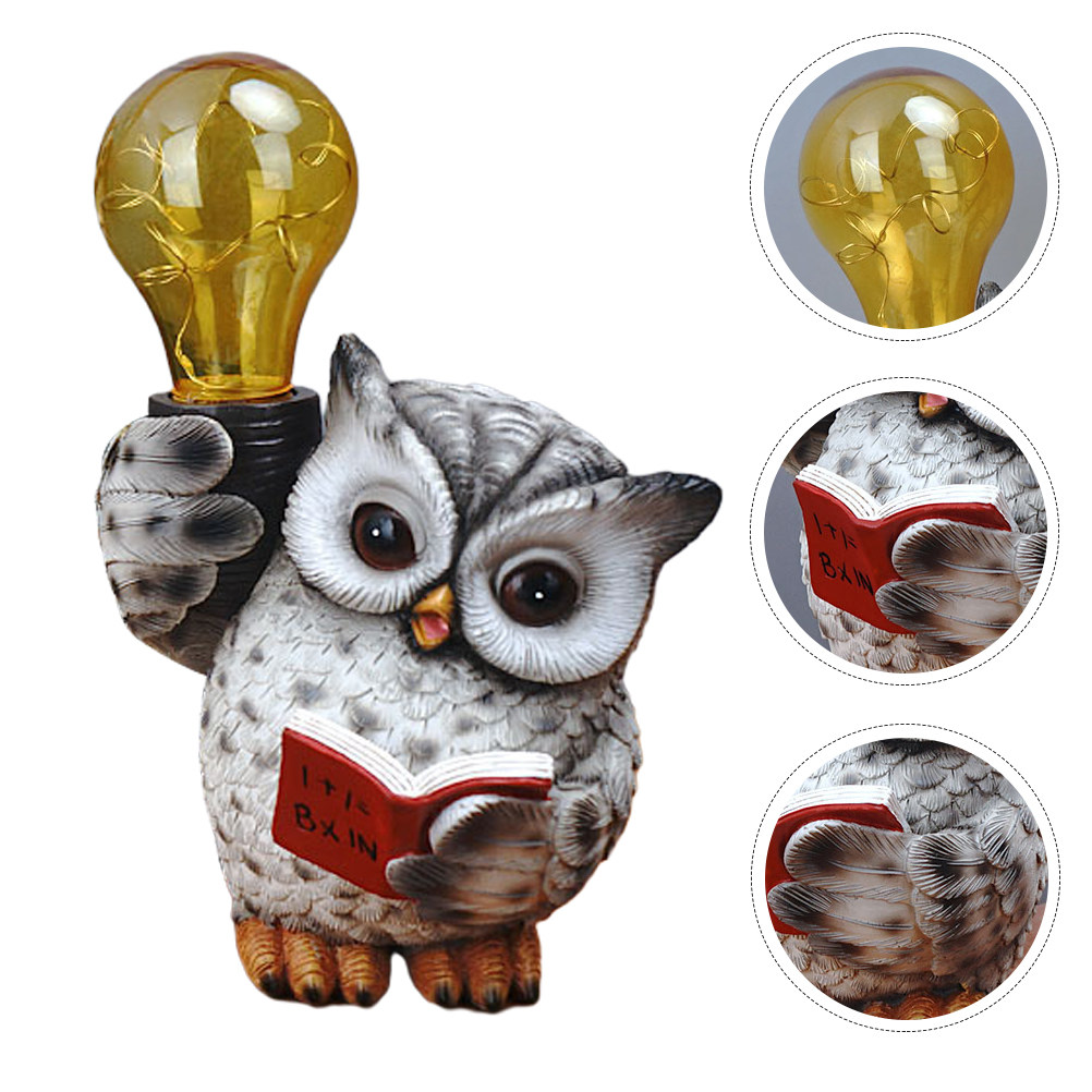 Outdoor Lighting Design Ideas - Owl Solar Light Resin Craft Animal
