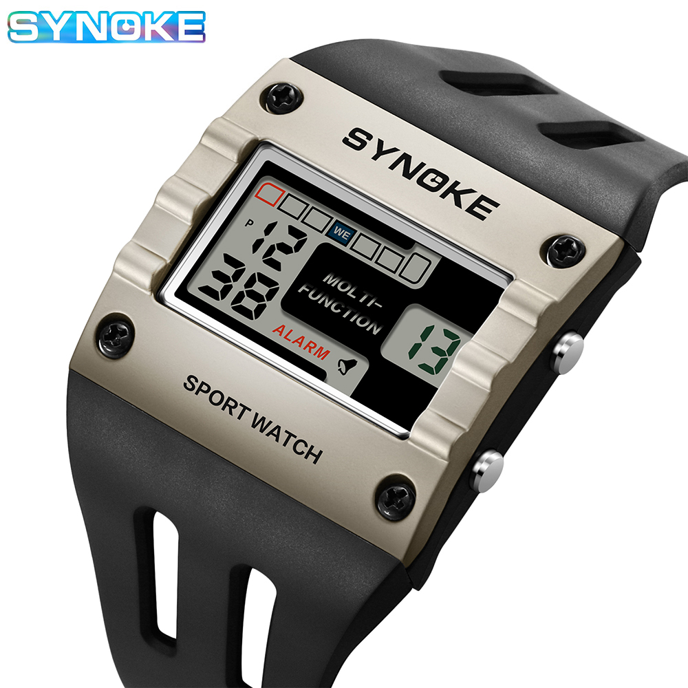 Outdoor Lighting Trends - SYNOKE Digital Watch Men Sports Electronic