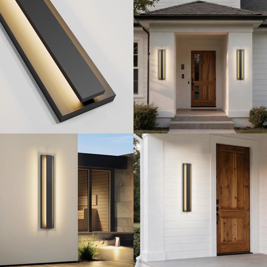 Outdoor Lighting Led - LamQee 23.6 ch Modern Outdoor Wall