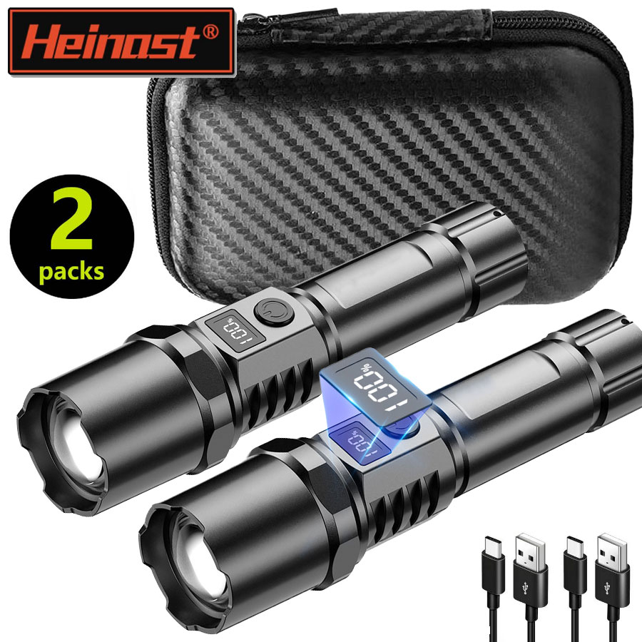 Outdoor Lighting Usa - High Power XHP100 Led Flashlight Rechargeable