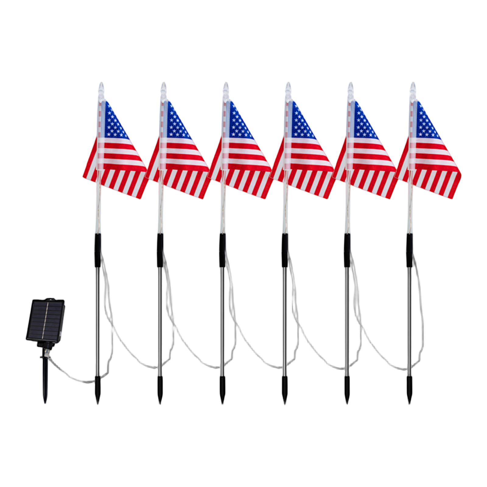 Solar Led American Flag Stake  - Outdoor Lighting Yard Stakes avis et prix