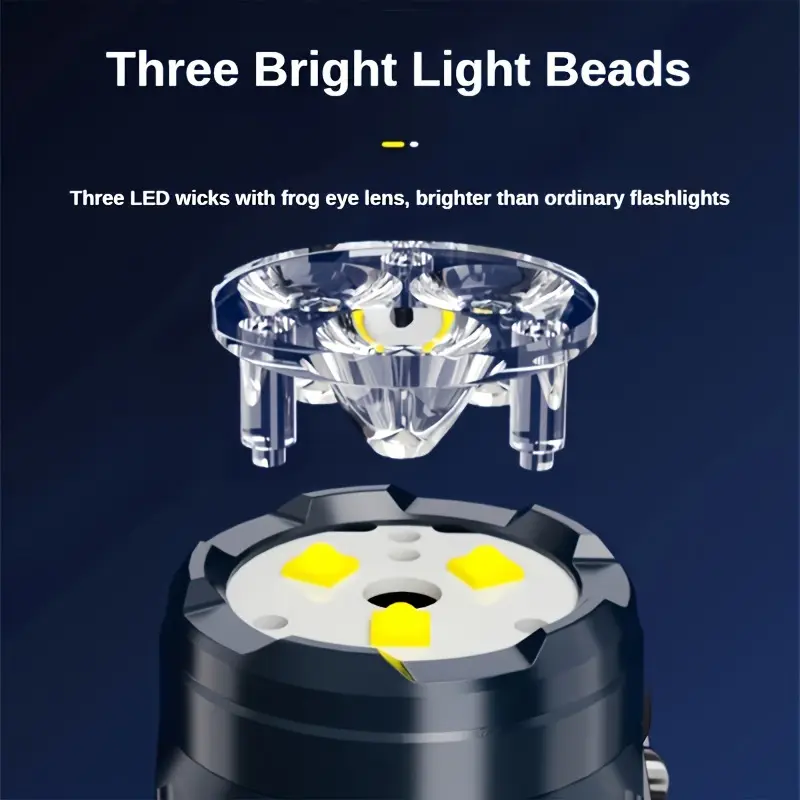 Mini 3 LED Flashlight With Pen - Outdoor Lighting Ideas avis et prix