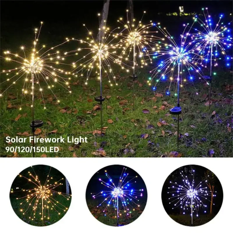 150LED Solar Garden Dandelion  - Outdoor Lighting Yard Stakes avis et prix