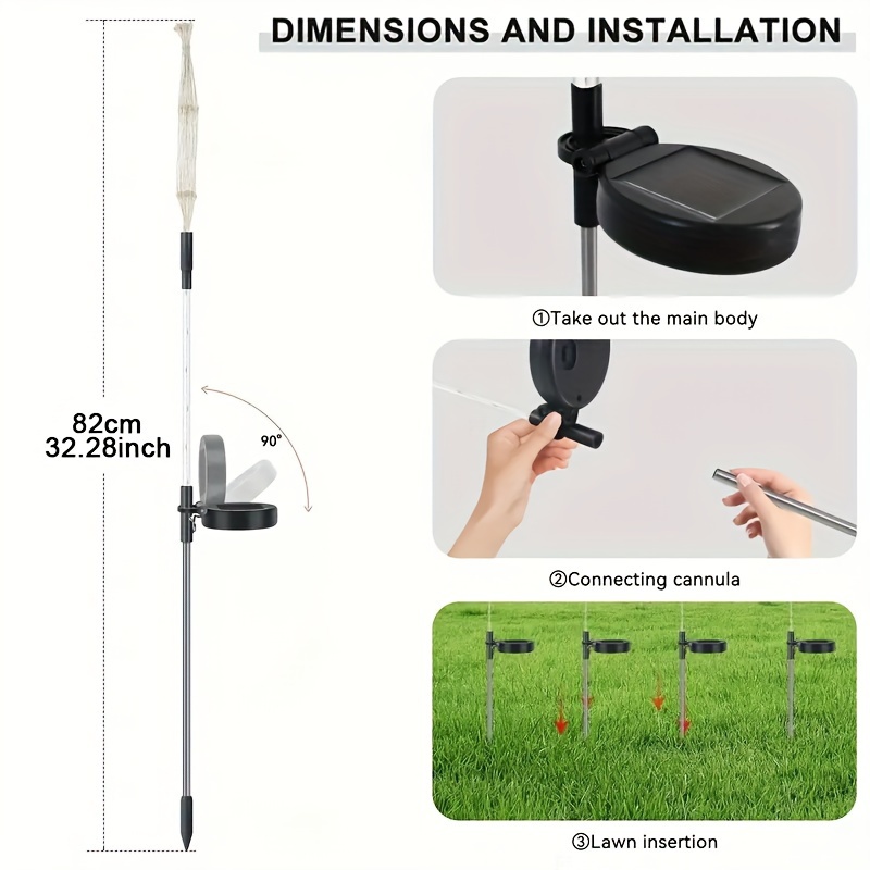 150LED Solar Garden Dandelion  - Outdoor Lighting Yard Stakes avis et prix