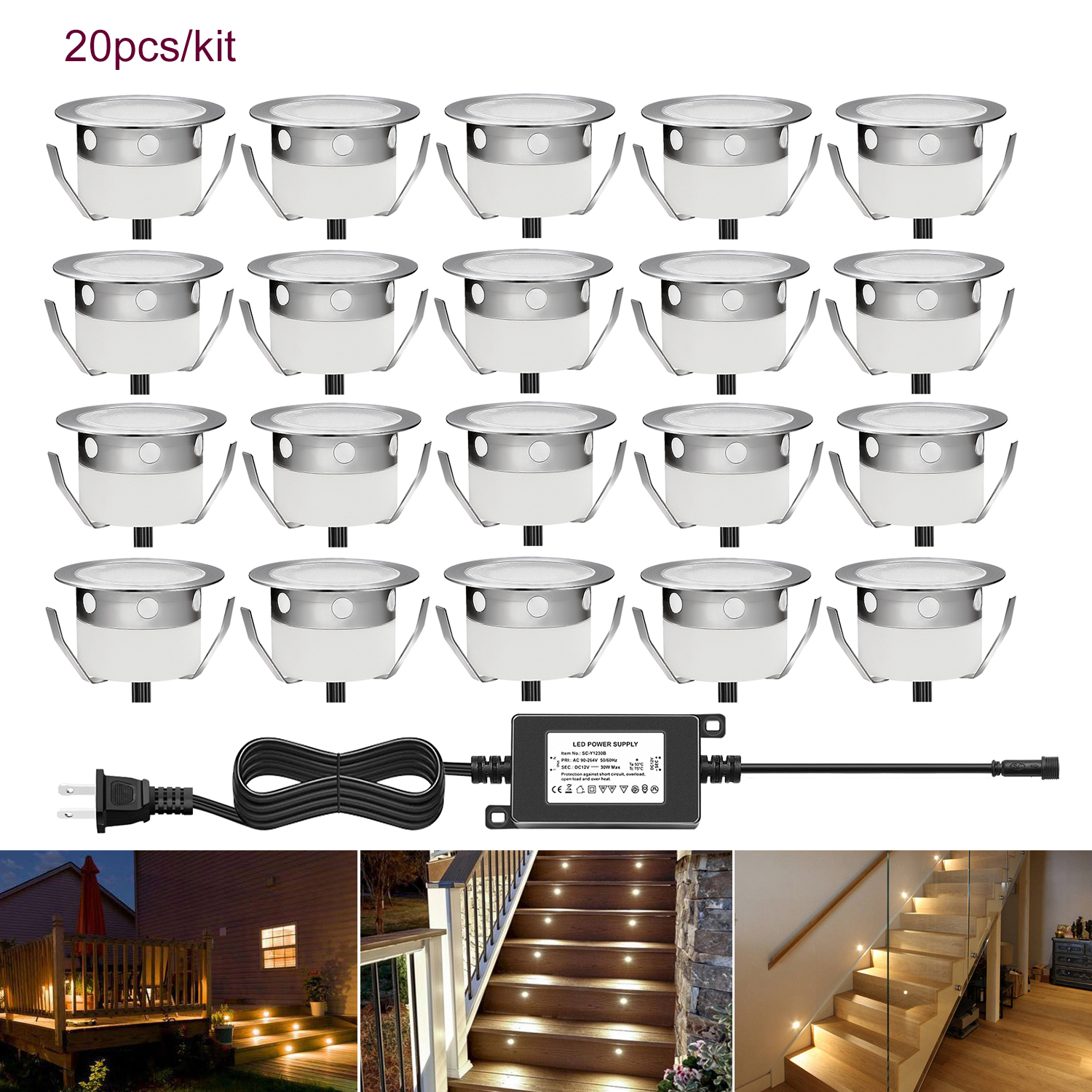 QACA LED Low Voltage Recessed  - Outdoor Lighting Recessed avis et prix