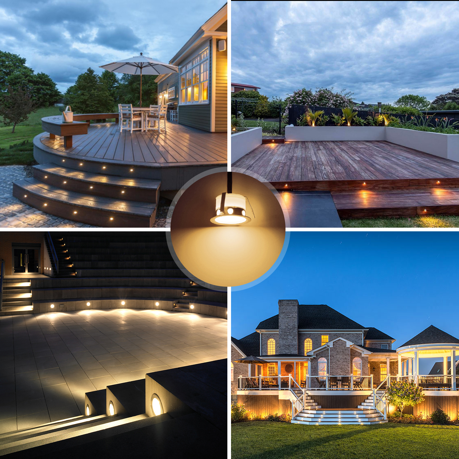 QACA LED Low Voltage Recessed  - Outdoor Lighting Recessed avis et prix
