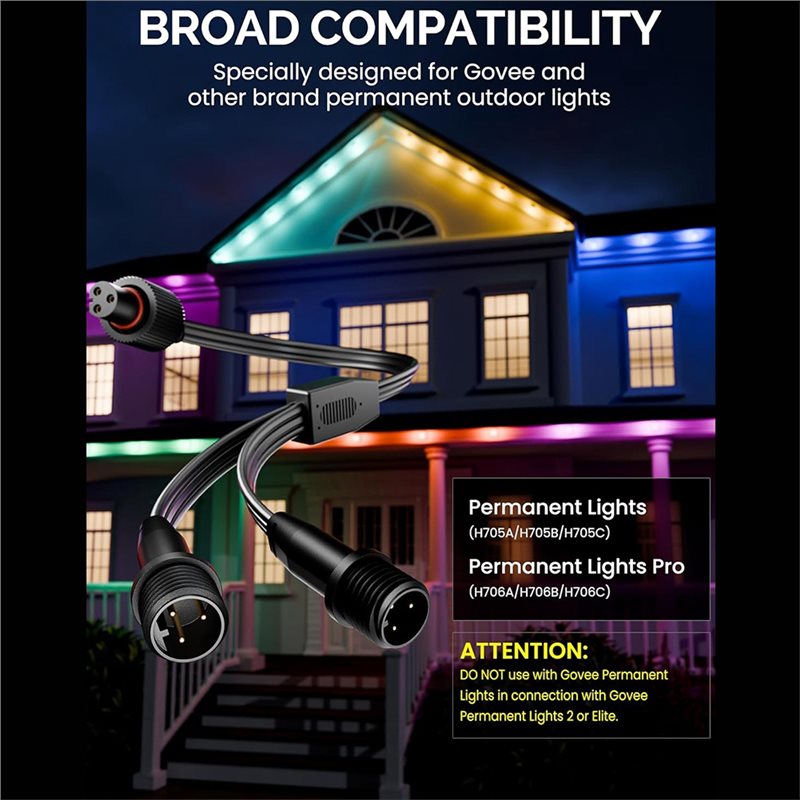 【NEWLY】2 Pack Y-Connector Spli - Outdoor Lighting Govee avis et prix