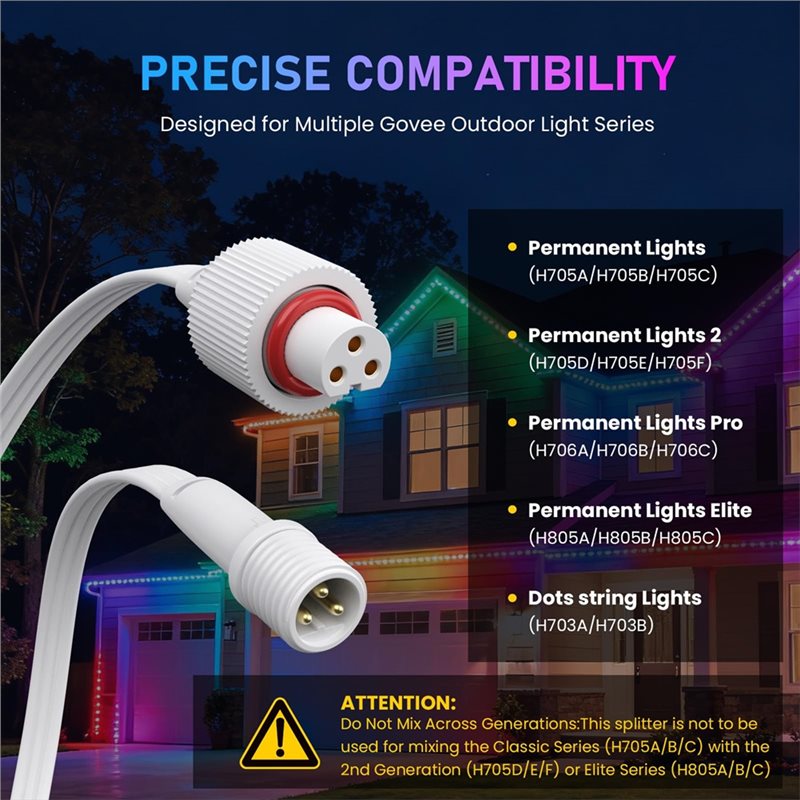 A93Z Y-Splitter Waterproof 22A - Outdoor Lighting Govee avis et prix