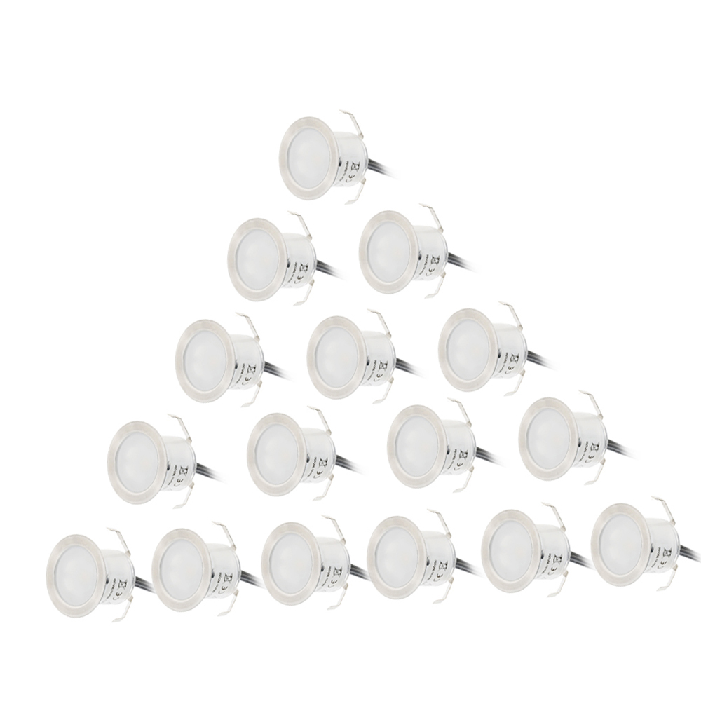 16PCS 0.6W High Bright Recesse - Outdoor Lighting Recessed avis et prix