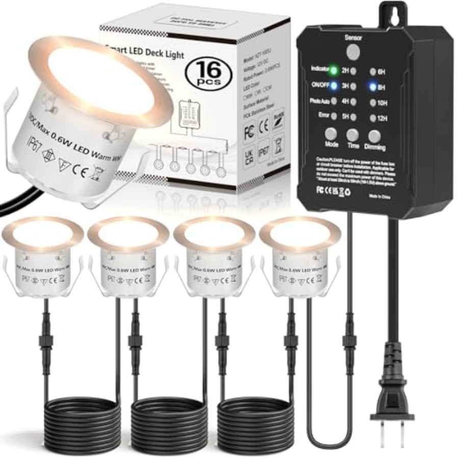 Low Voltage Deck Lights Recess - Outdoor Lighting Recessed avis et prix