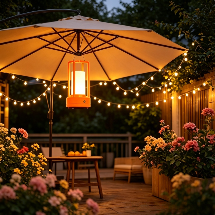 Modern Orange Cage Table Lamp  - Outdoor Lighting Led avis et prix