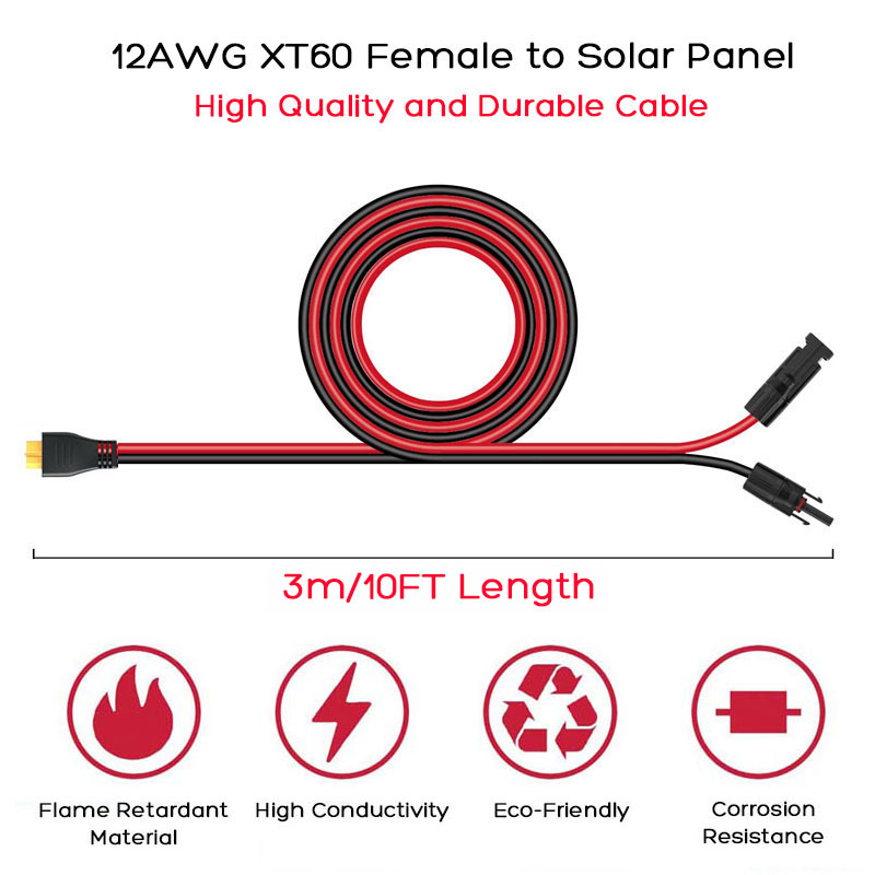 3m 1.5m 12AWG XT60 Female to S - Outdoor Lighting Extension Cable avis et prix