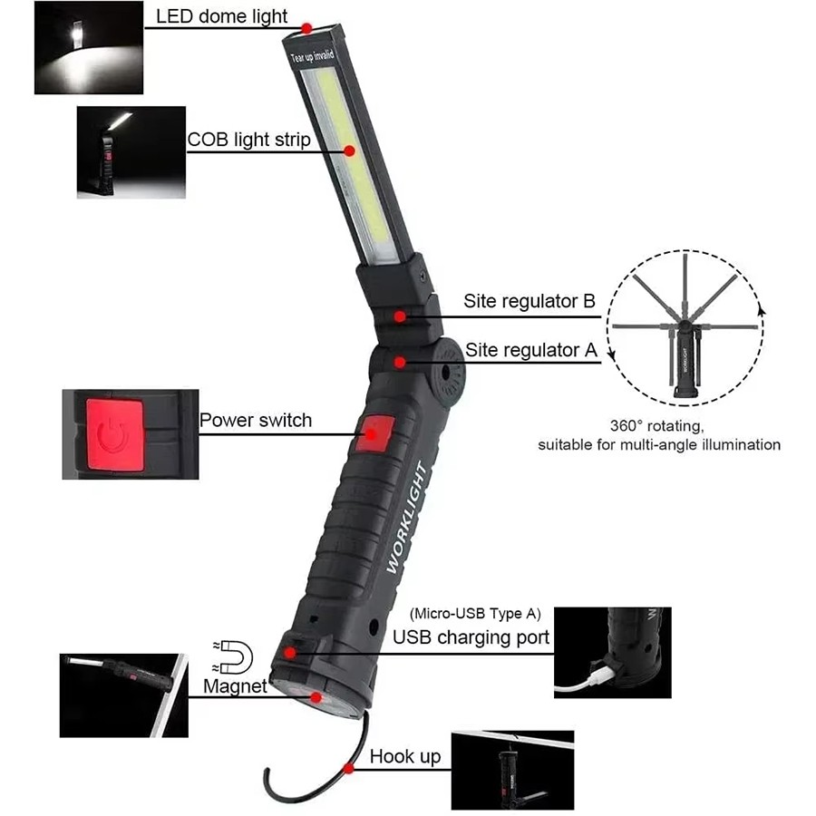 Portable LED Flashlight with M - Outdoor Lighting Ideas avis et prix