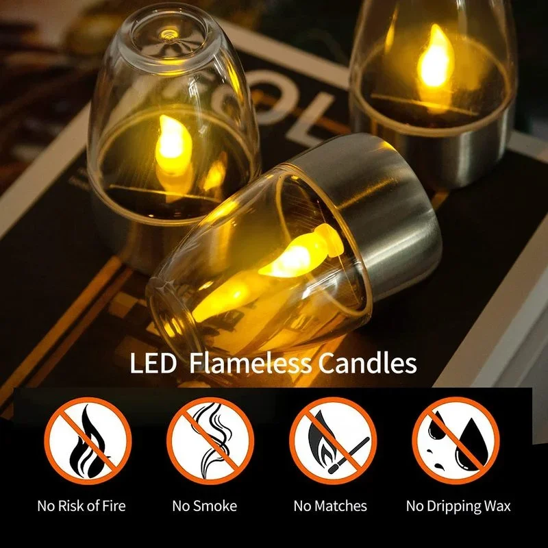 Solar Powered Flameless Candle - Outdoor Lighting Battery Operated avis et prix