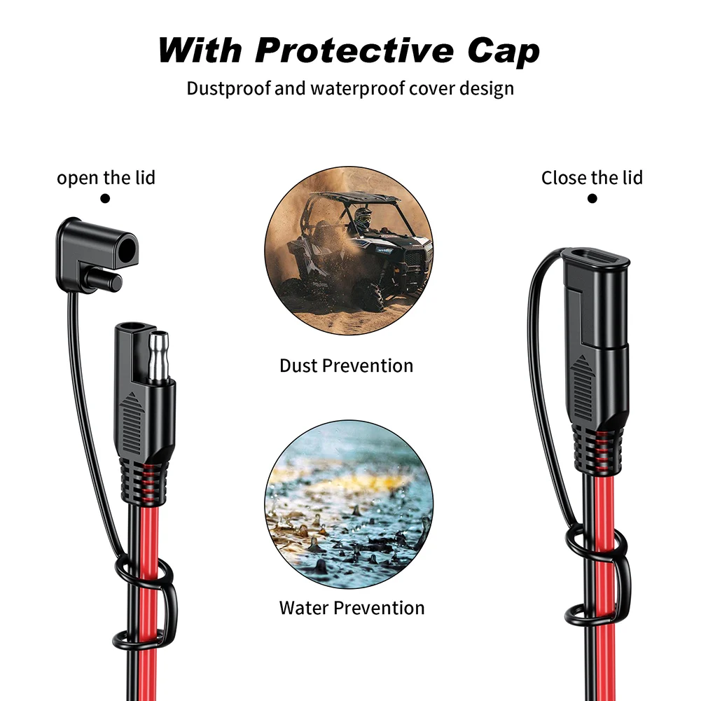 1/4/6/8M SAE to SAE 12V-36V Po - Outdoor Lighting Extension Cable avis et prix