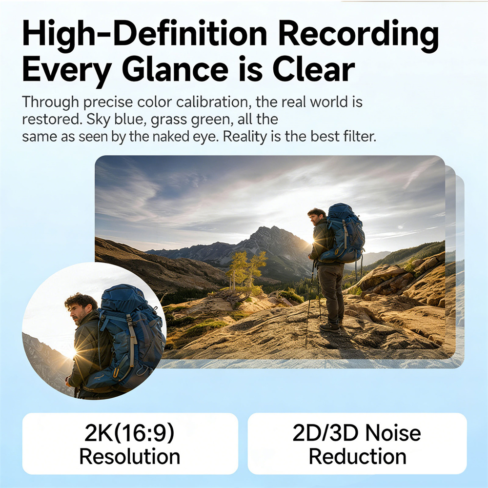 New 2K Mini Camera Wearable Ma - Outdoor Lighting Video avis et prix