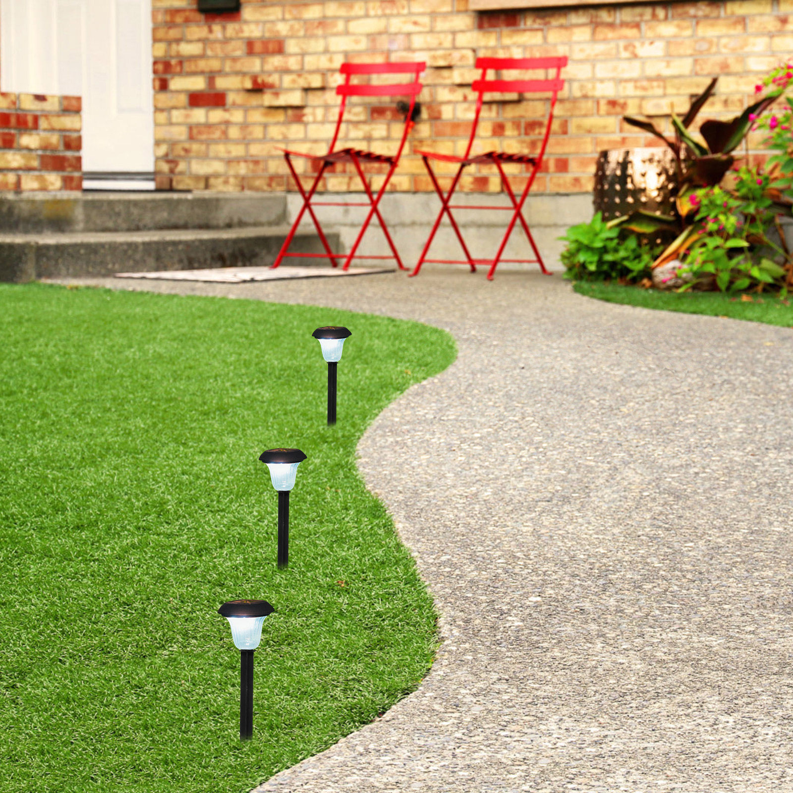 10Pcs Plastic Garden Stakes So - Outdoor Lighting Yard Stakes avis et prix