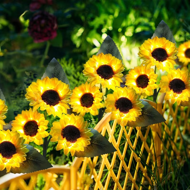 Solar Powered Sunflower Ground - Outdoor Lighting Yard Stakes avis et prix