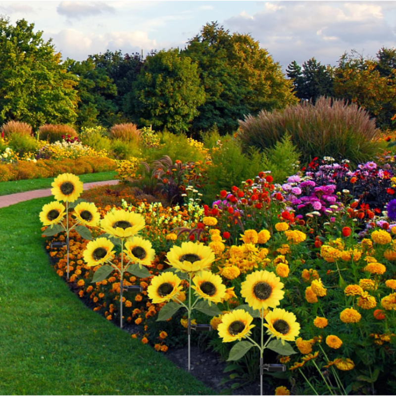 Solar Powered Sunflower Ground - Outdoor Lighting Yard Stakes avis et prix