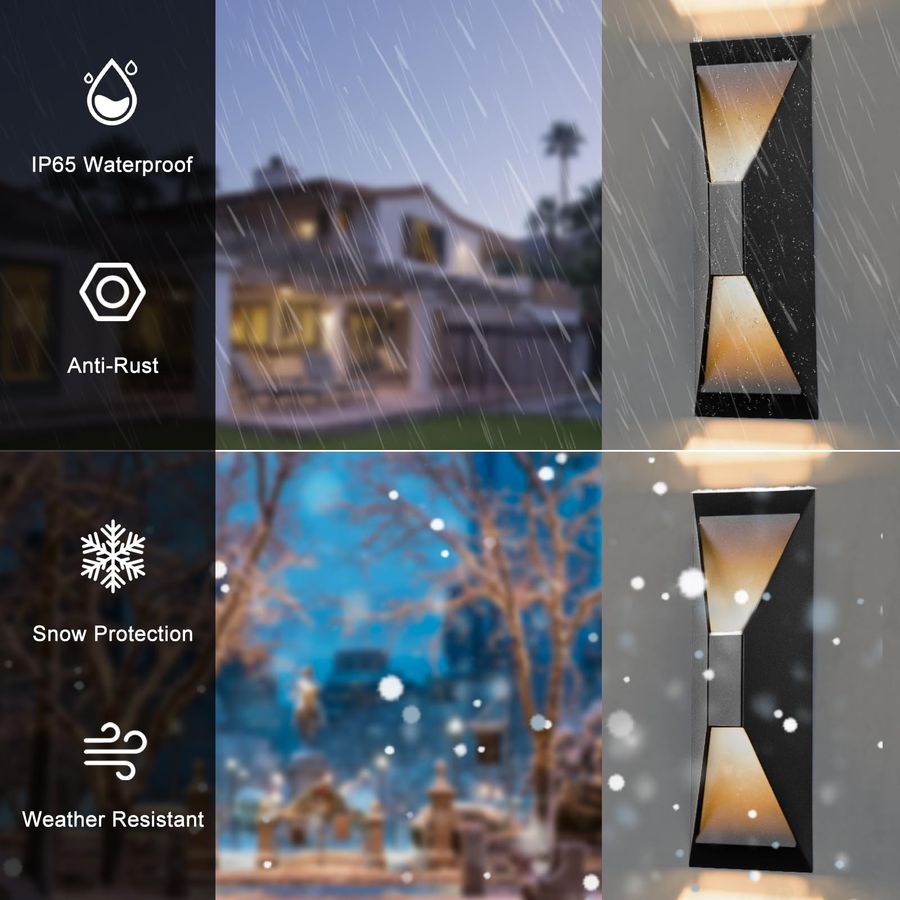 Modern Outdoor Wall Light 2 Pa - Outdoor Lighting Up And Down avis et prix