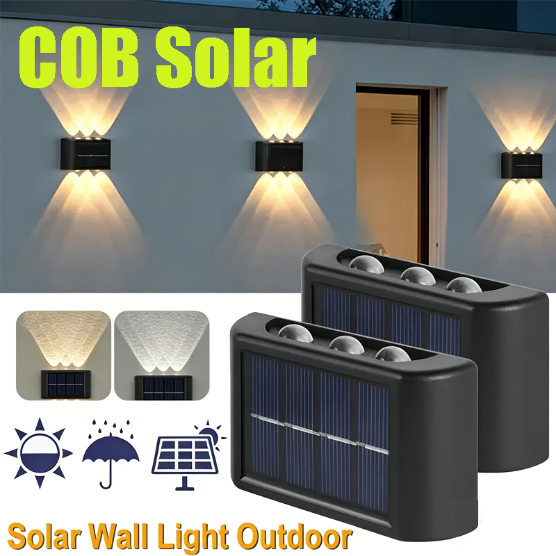 COB Solar Wall Lamp Outdoor Wa - Outdoor Lighting Up And Down avis et prix