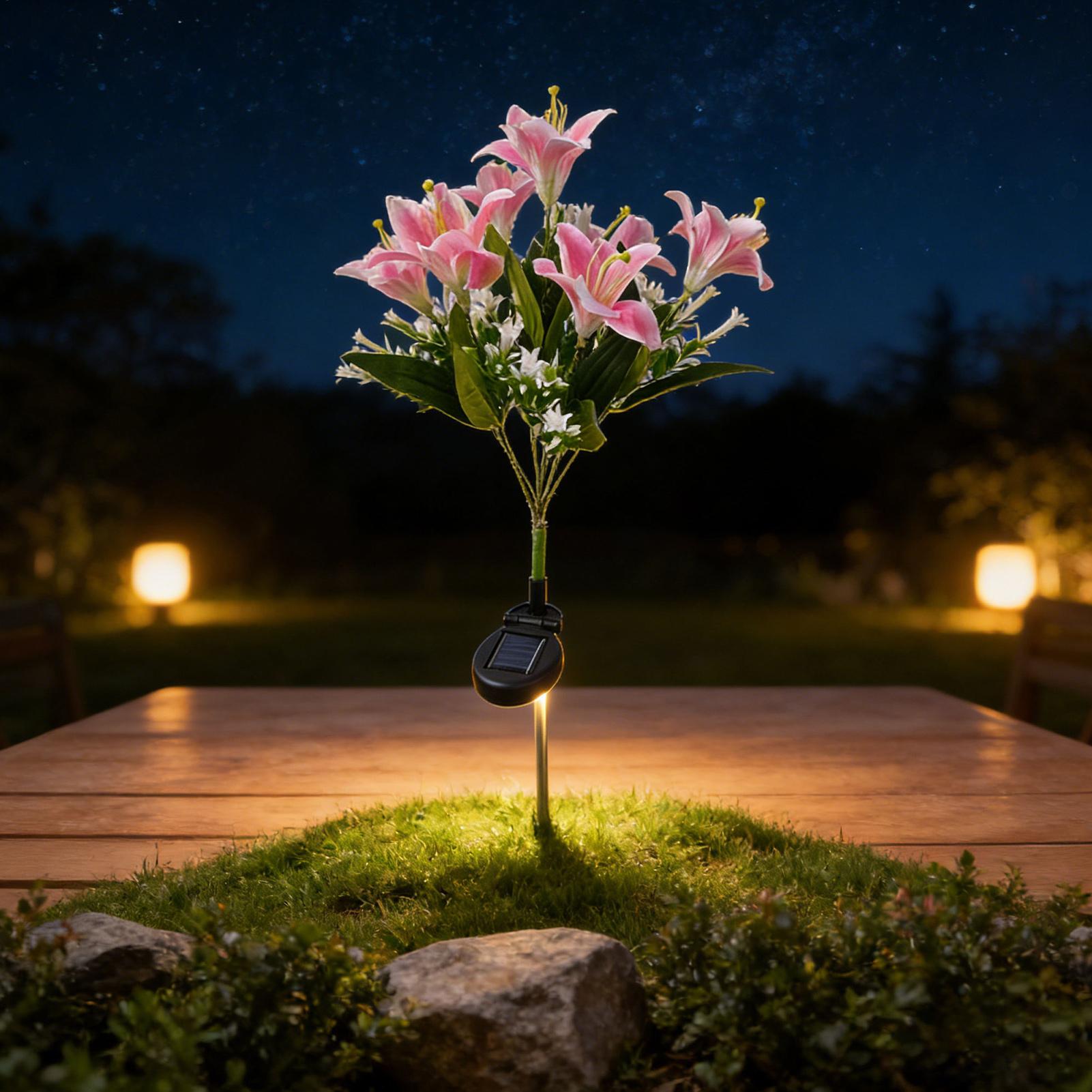 Solar Flower Lights Outdoor 7  - Outdoor Lighting Yard Stakes avis et prix