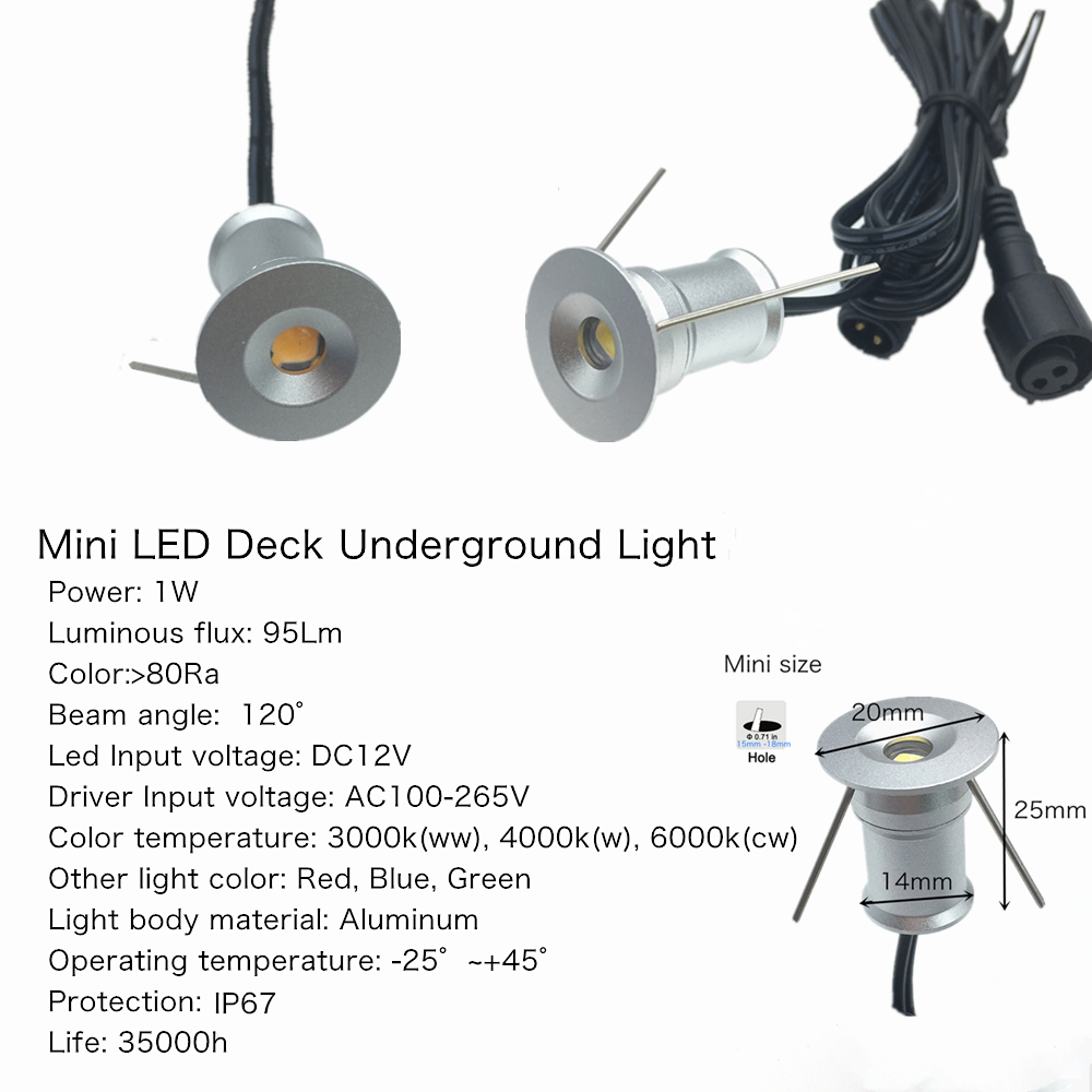 IP67 Mini Underground LED Ligh - Outdoor Lighting Recessed avis et prix