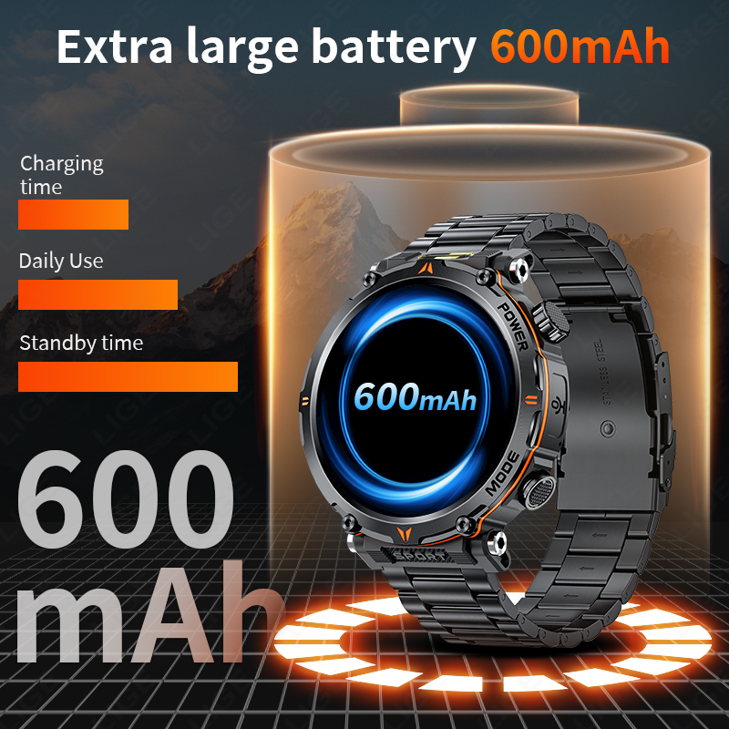 LIGE 2025 Military Smartwatch  - Outdoor Lighting Ip Rating avis et prix