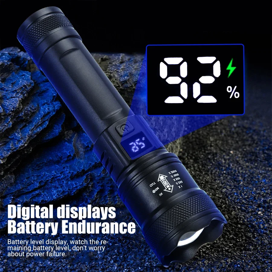 9900LM Powerful LED Flashlight - Outdoor Lighting Battery Operated avis et prix
