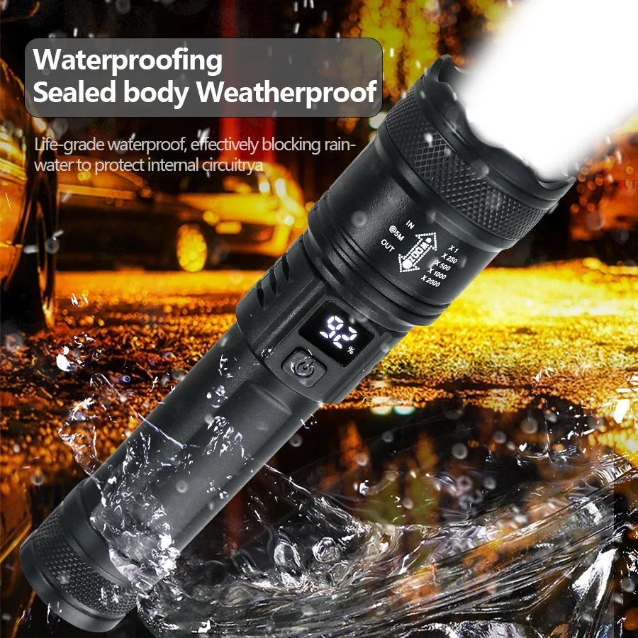 9900LM Powerful LED Flashlight - Outdoor Lighting Battery Operated avis et prix