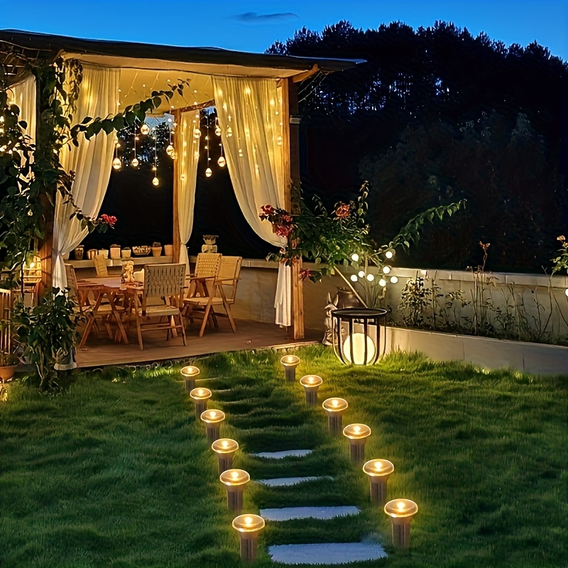 10/20Pcs Solar Pathway Lights, - Outdoor Lighting Yard Stakes avis et prix