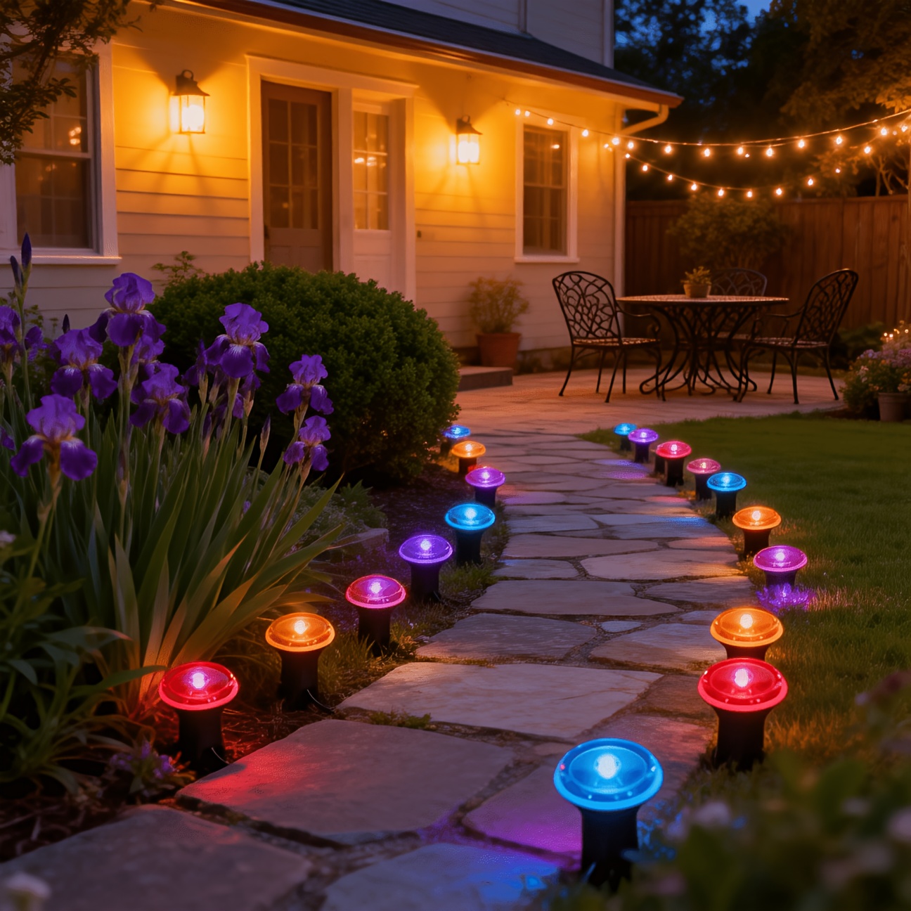 10/20Pcs Solar Pathway Lights, - Outdoor Lighting Yard Stakes avis et prix