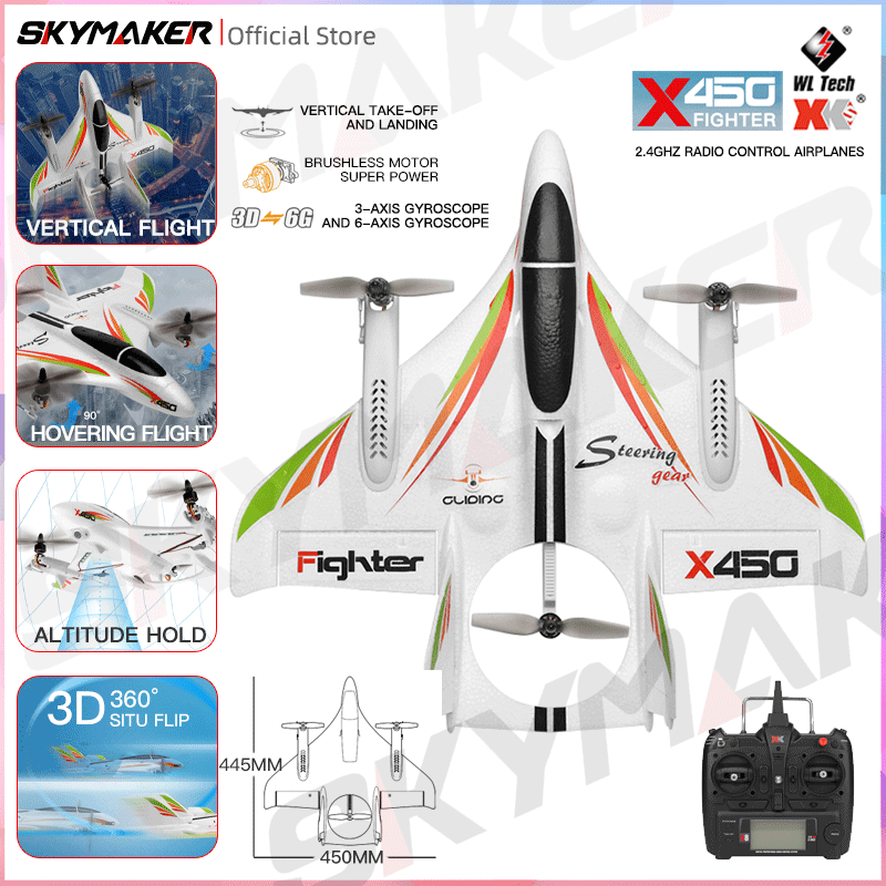 Wltoys XKS X450 RC Airplane 2. - Outdoor Lighting Socket avis et prix