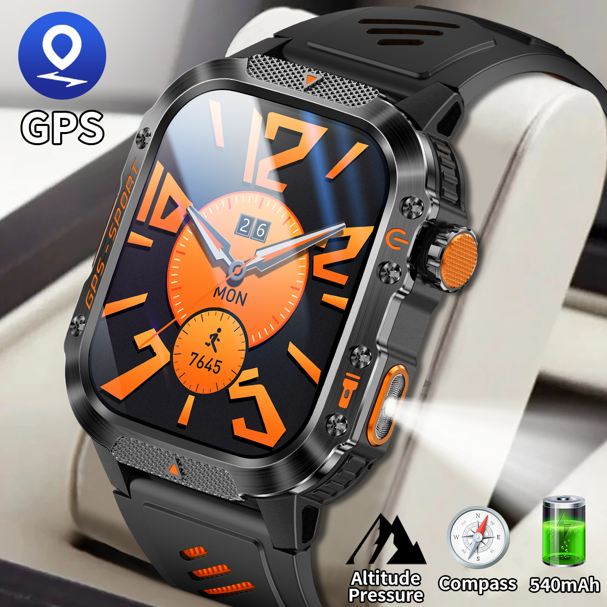 New GPS Smart Watch Bluetooth  - Outdoor Lighting Ip Rating avis et prix