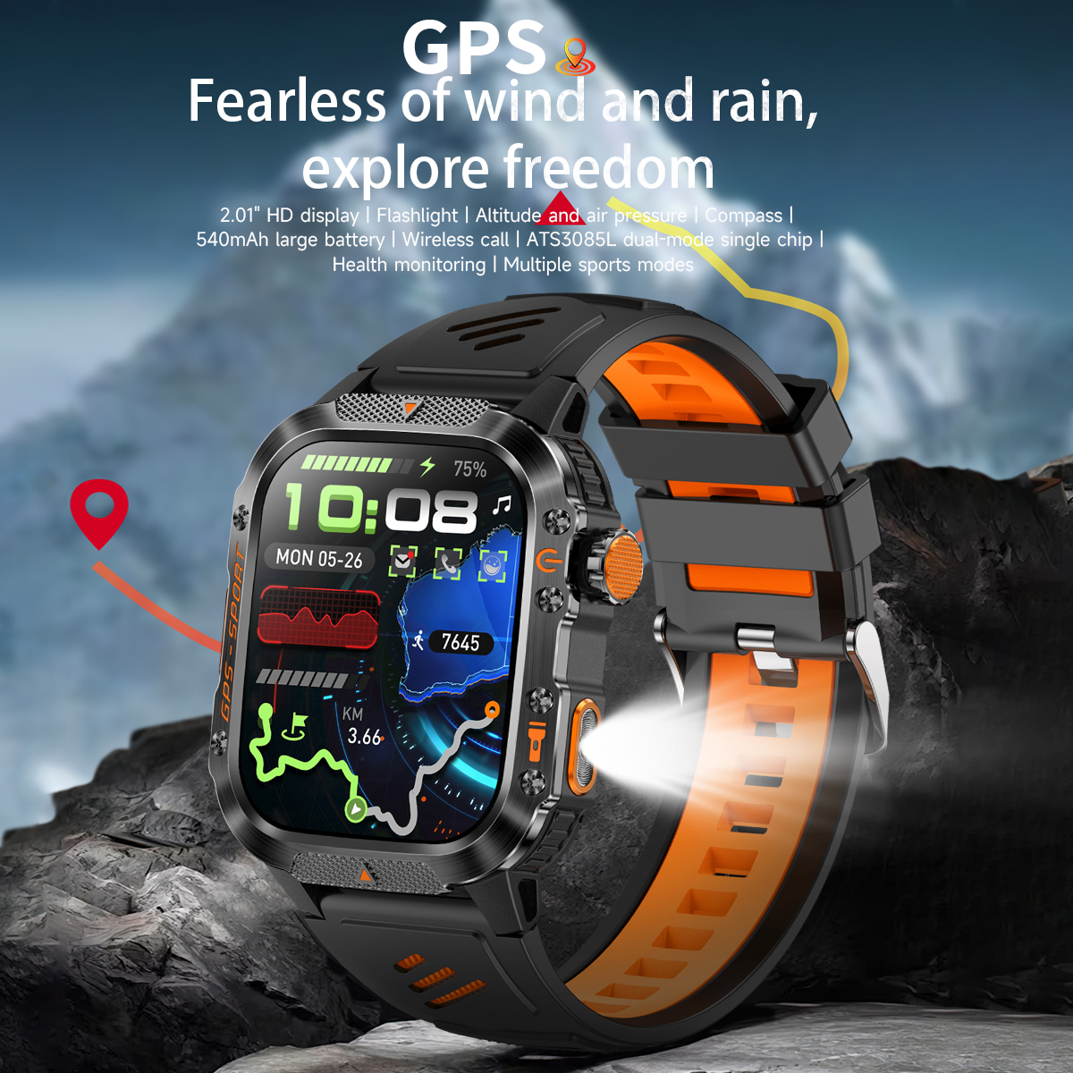 New GPS Smart Watch Bluetooth  - Outdoor Lighting Ip Rating avis et prix