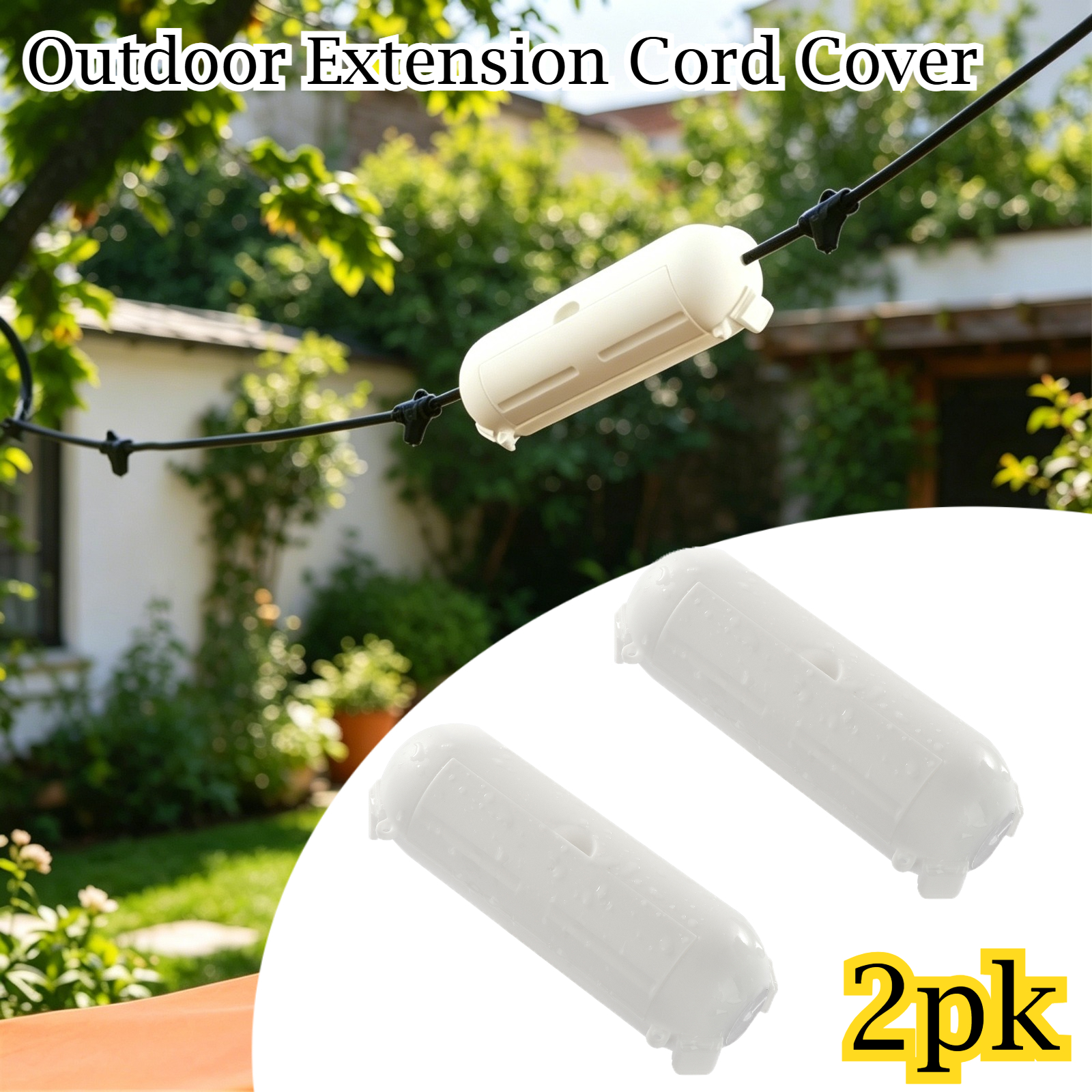 2 Pack Waterproof Outdoor Conn - Outdoor Lighting Extension Cable avis et prix