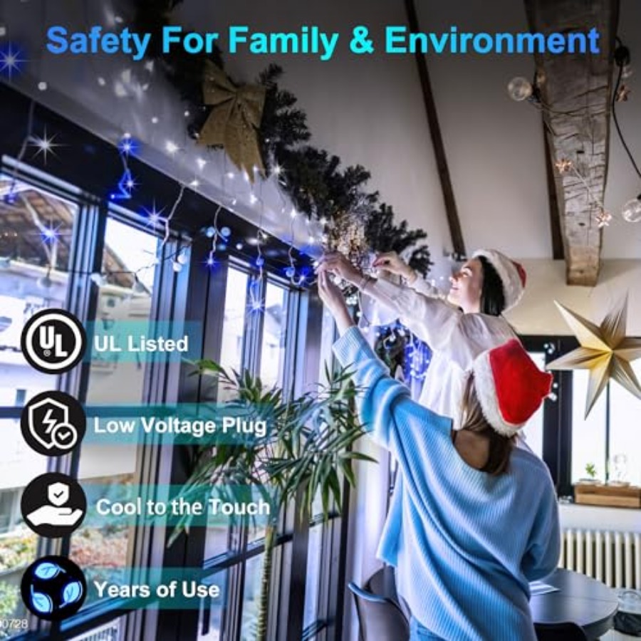 612 LED 60Feet Christmas Light - Outdoor Lighting Timer avis et prix