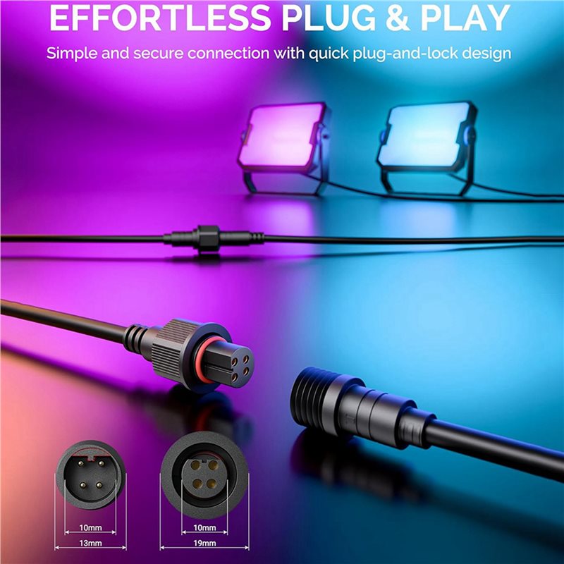 M12K-2Pcs 10FT Extension Cable - Outdoor Lighting Govee avis et prix