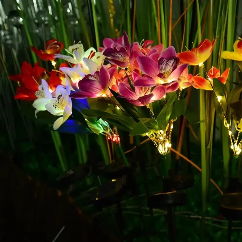Solar Flower Lights Waterproof - Outdoor Lighting Yard Stakes avis et prix