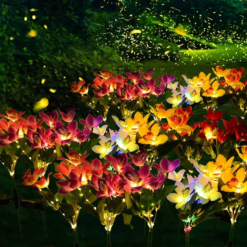 Solar Flower Lights Waterproof - Outdoor Lighting Yard Stakes avis et prix