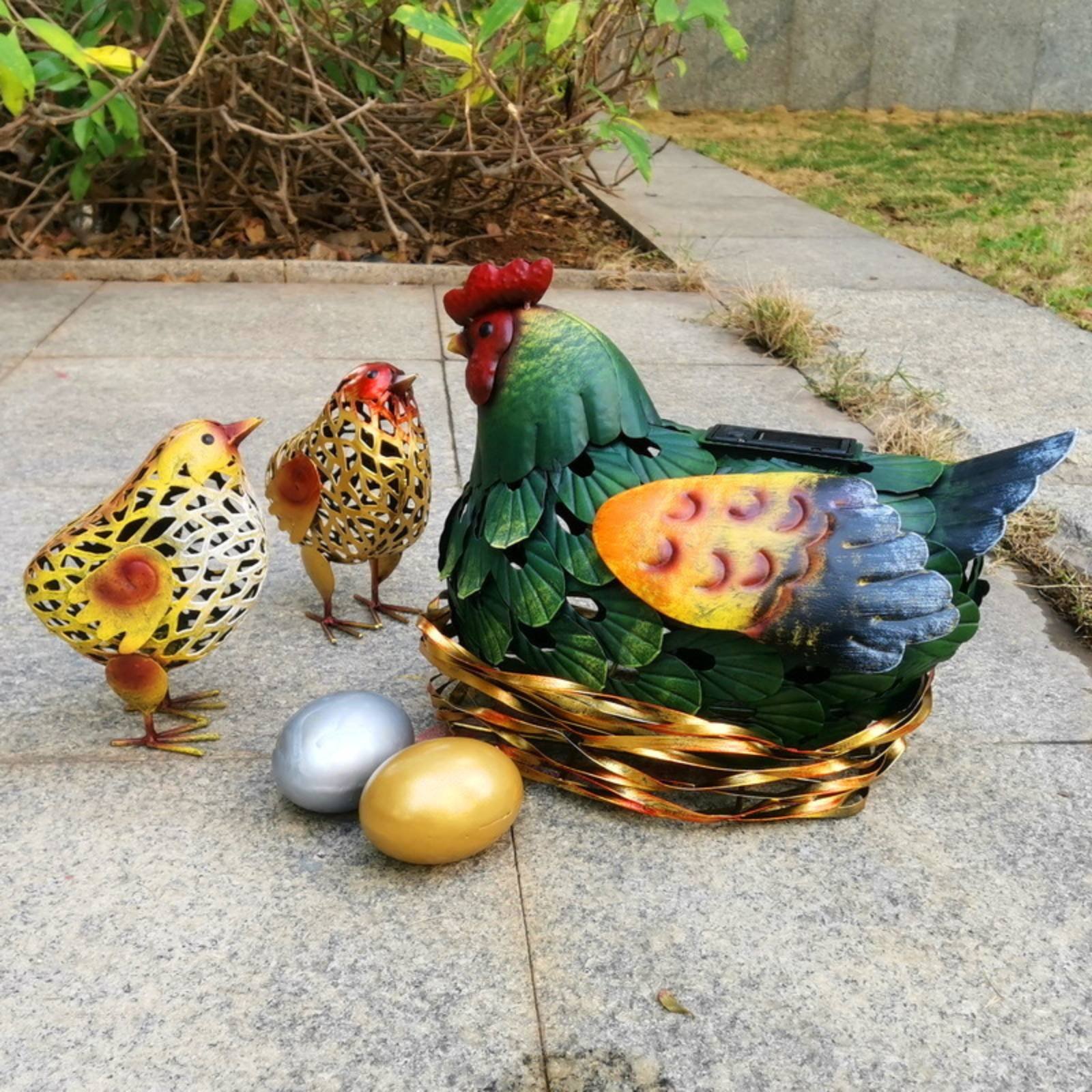 Solar Lantern Chicken Statue O - Outdoor Lighting Yard Decoration avis et prix
