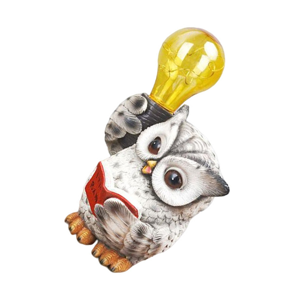 Owl Solar Light Resin Craft An - Outdoor Lighting Design Ideas avis et prix