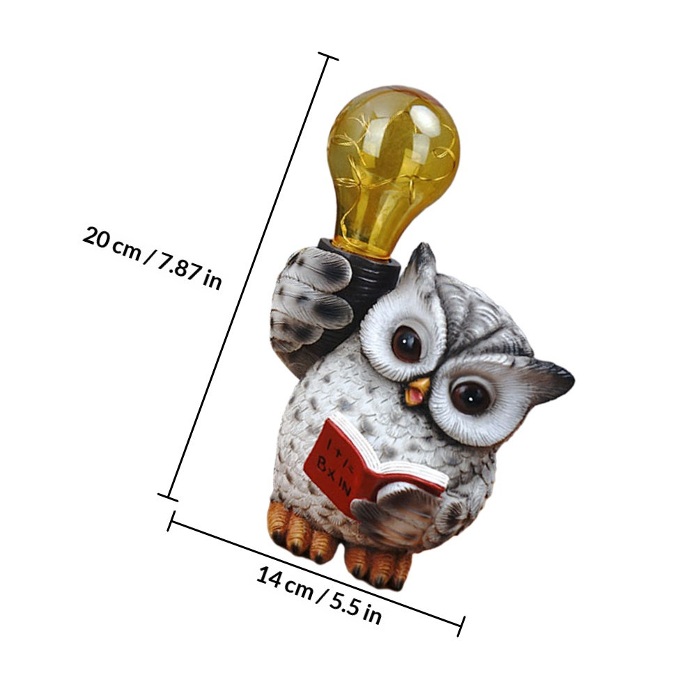 Owl Solar Light Resin Craft An - Outdoor Lighting Design Ideas avis et prix